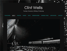 Tablet Screenshot of clintwellsmusic.com